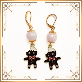 Boucles d'Oreilles Gingerbread Man