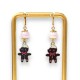 Boucles d'Oreilles Gingerbread Man