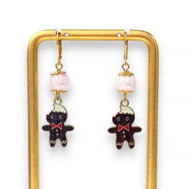 Boucles d'Oreilles Gingerbread Man