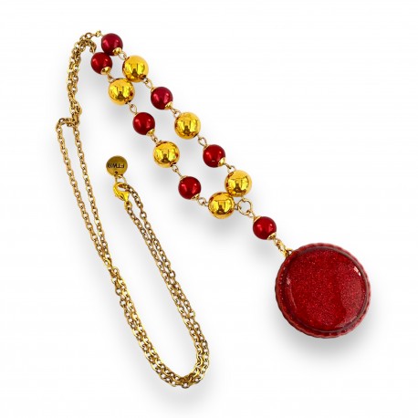 Collier Macaron Christmas Kiss