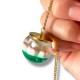 Collier Globe Bunny Flower Green