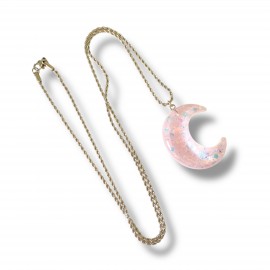 Collier Moon Love Pink