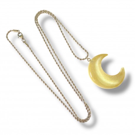 Necklace Moon Love Yellow
