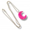 Collier Moon Love Hot Pink