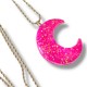 Collier Moon Love Hot Pink