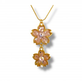 Collier Twin Flowers