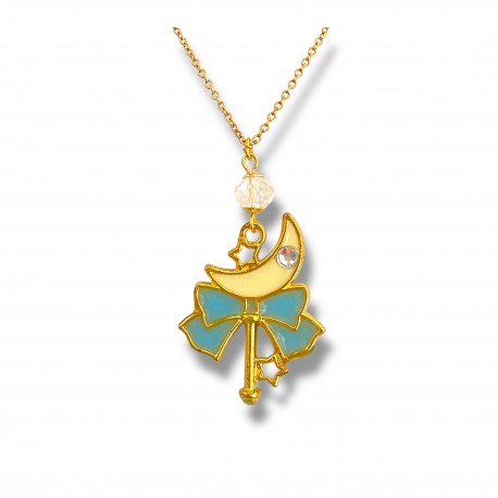 Collier Moon Wand Blu