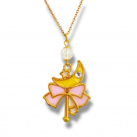 Collier Moon Wand Pink