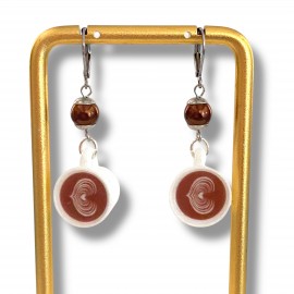 Boucles d'Oreilles Cappuccino