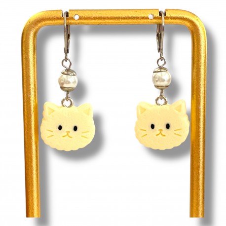 Boucles d'Oreilles Kitty Cookie