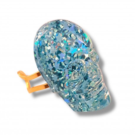 Bague Skull Glitter Big