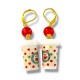 Boucles d'Oreilles Xmas Hot Coco
