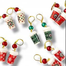 Boucles d'Oreilles Xmas Hot Coco